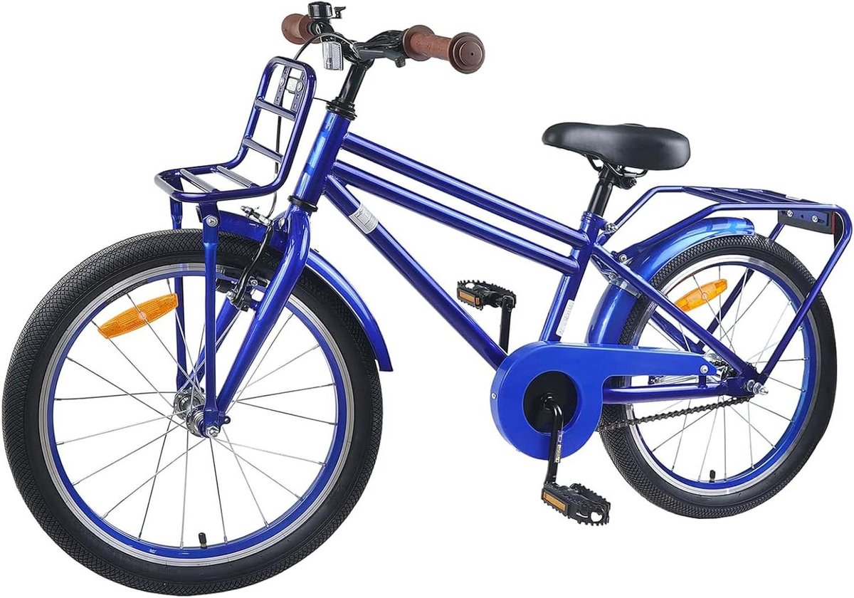 Kinderfiets Jeugdfiets Buiten spelen Eén versnelling 20 inch Donkerblauw
