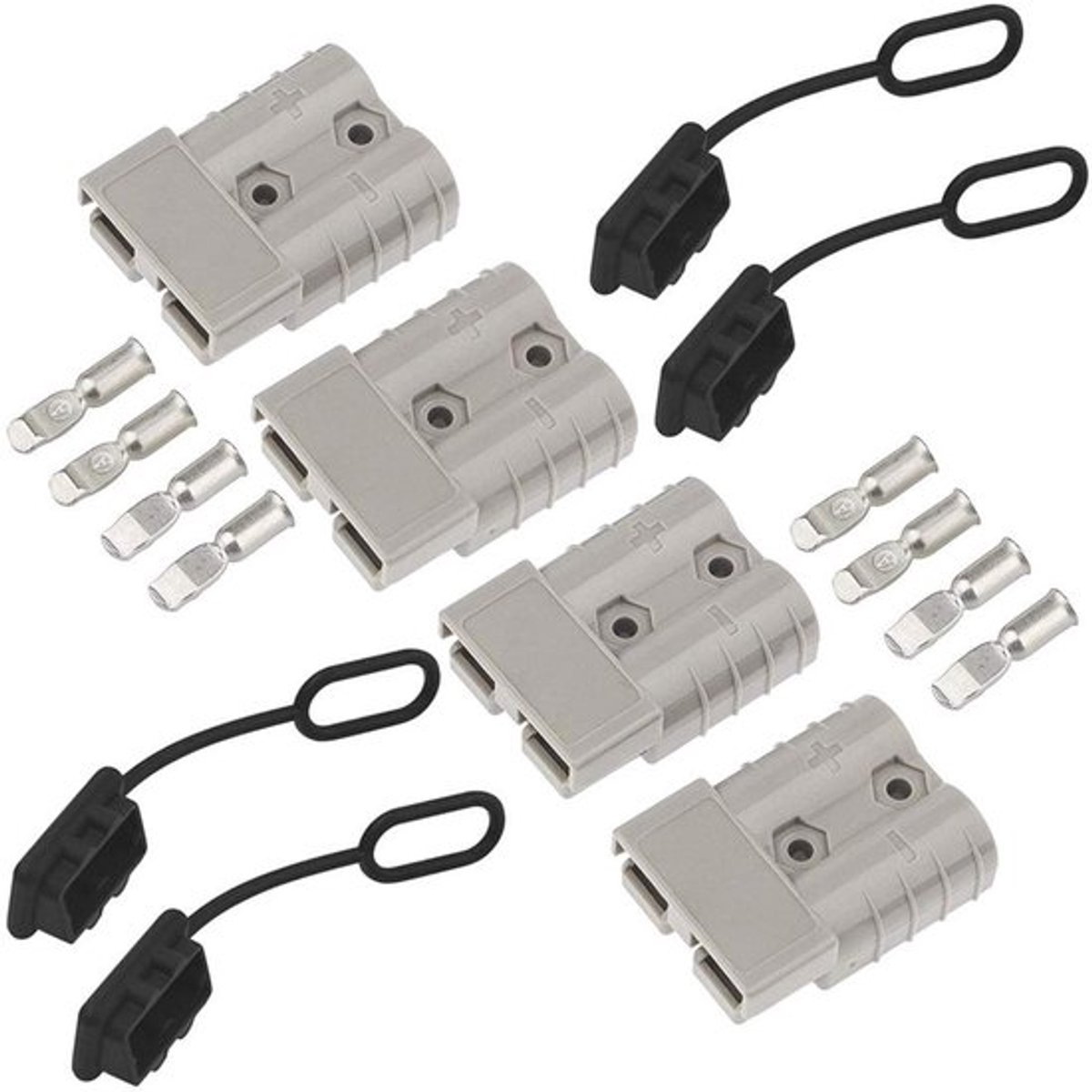 - Accuaansluiting 50 A - Quick Connect stekker - Eenvoudig te installeren - 600 V - Snelaansluiting - Geschikt voor auto camper caravan