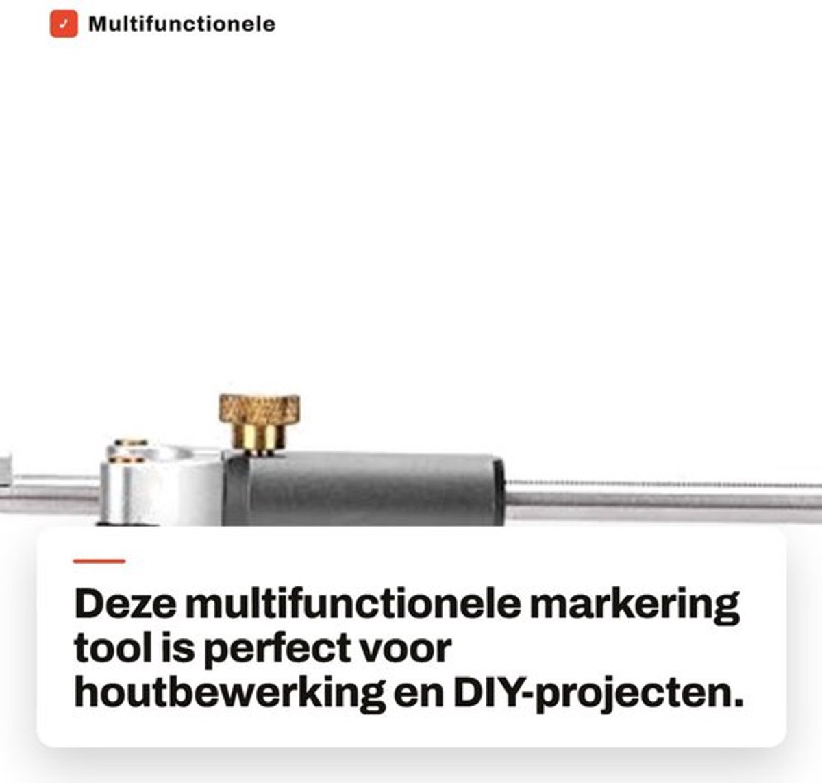Markeerder - Lineaire Boogafschrijver - Hoog Nauwkeurig - Aluminiumlegering/Roestvrij Staal - Handig in Gebruik - Compact Formaat - Markeergereedschap