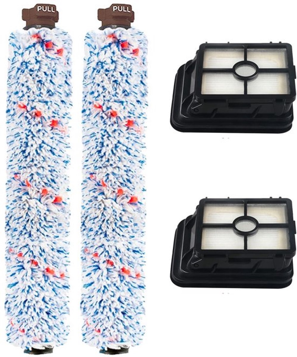 Filters Set van 4 - Vervangende Filters - Borstelrollen - Compatibel met Bissell CrossWave - Nat-droogzuigers - Meerdere Oppervlakken - Stofzuigerfilters