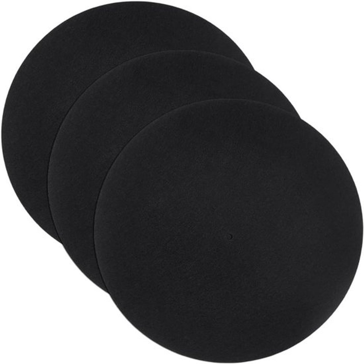 Platenspeler Matten Zwart Vinyl Record Pad 295x1.5mm - Draaitafel Slipmat - Mat Records Beschermende Mat