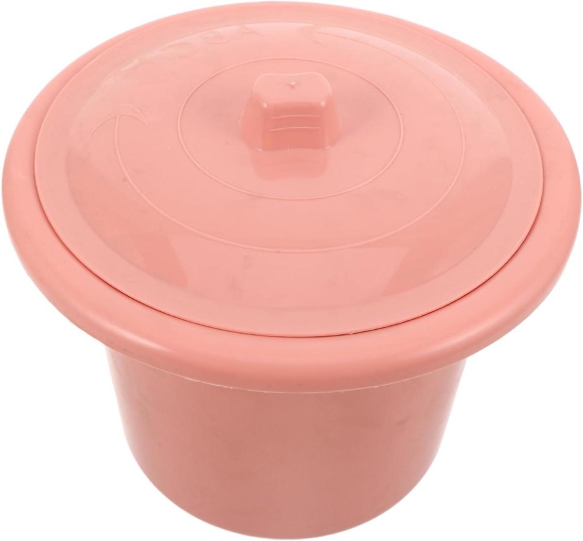 Draagbare Kamerpot - Nachturinoir Urine-emmer - Thuis Zorg - Geurwerend Deksel - 18.5 x 18.5 x 16 cm - Roze