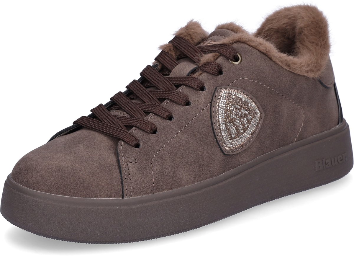 Blauer dames sneaker Victory donkerbruin