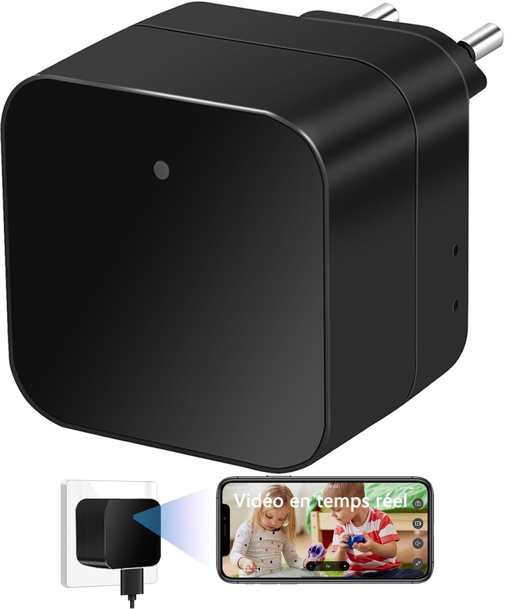 SnelShoppen - Spionagecamera USB-oplader, Verborgen Mini-camera HD1080P, Discrete Microcamera met Bewegingsdetectie en Cloud Opslag voor Thuis en Kant