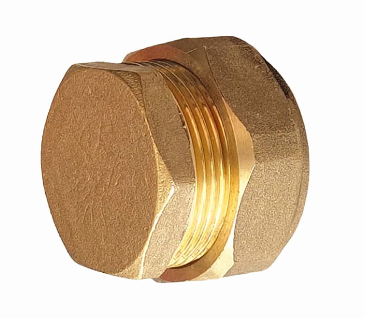 Dailygoods - Messing Buiskoppeling met Compressie Stop Einde voor 25mm