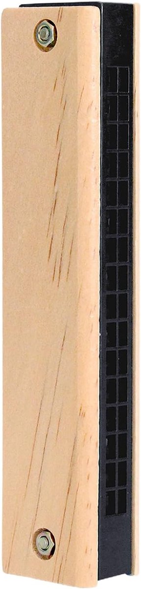 Houten Kinder Harmonica - Mondorgel Muziek Speelgoed - Muziek Leren Spelen - Dubbele Rij 16 Gaten - 13 cm - Houtkleur
