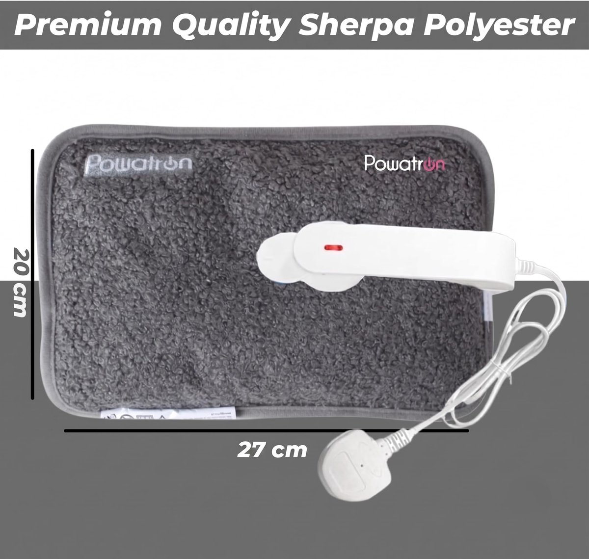 SnelShoppen - Oplaadbare elektrische warmwaterkruik - Handwarmer met masserende warmtepad, voorgevuld, met oververhittingsbescherming - Ideaal voor th