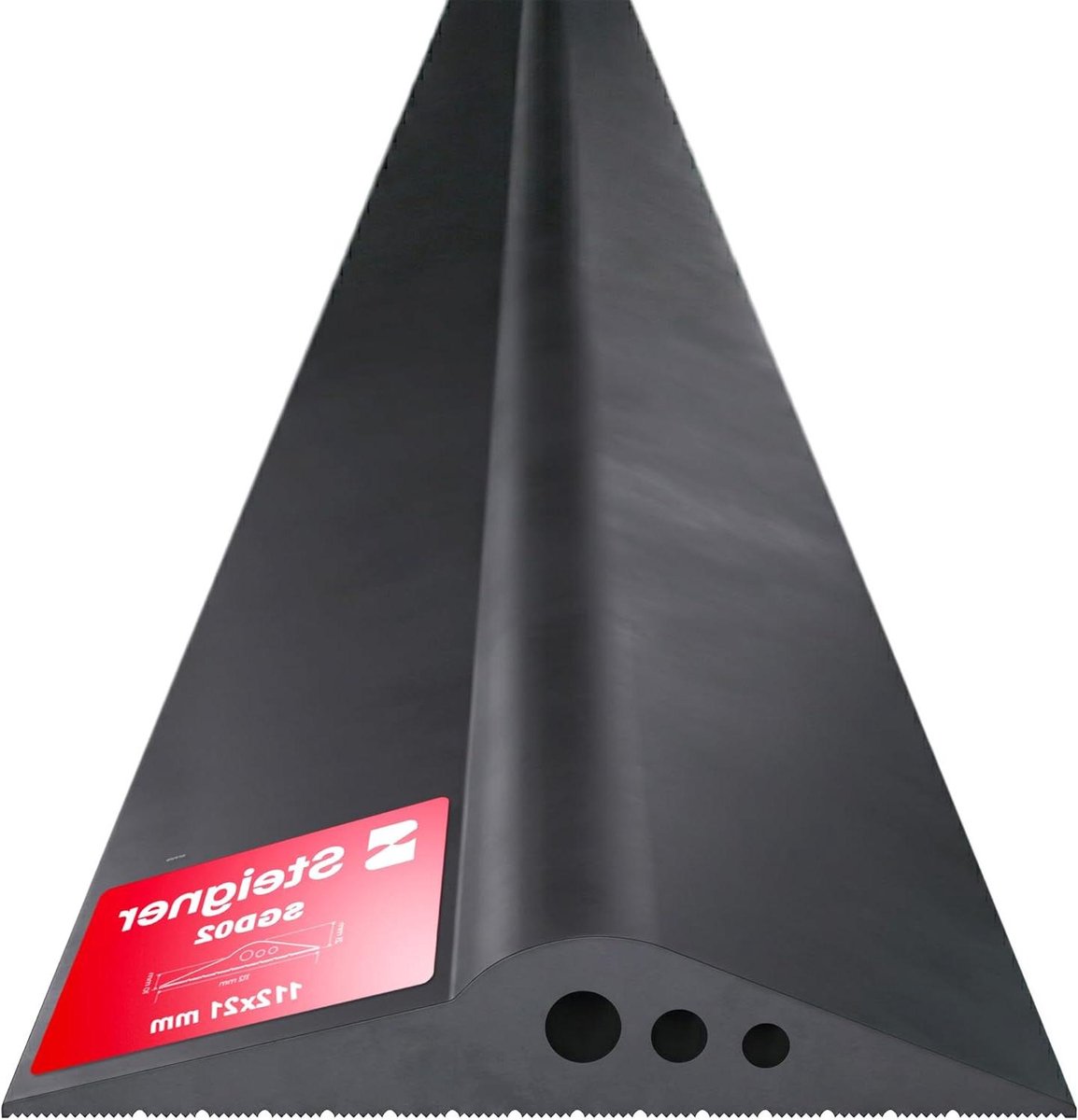 Garagedeur Drempelafdichting - Rubberen Drempel Waterkering - Garage Afdichting - EPDM Weerbestendig - 6m 20mm x 112mm - Zwart