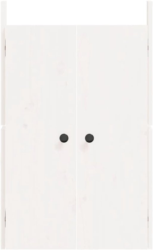 Deuren Buitenkeuken - Kastdeuren Hout - Buiten Koken - Massief Grenenhout - 50x9x82 cm - Wit — afbeelding 5