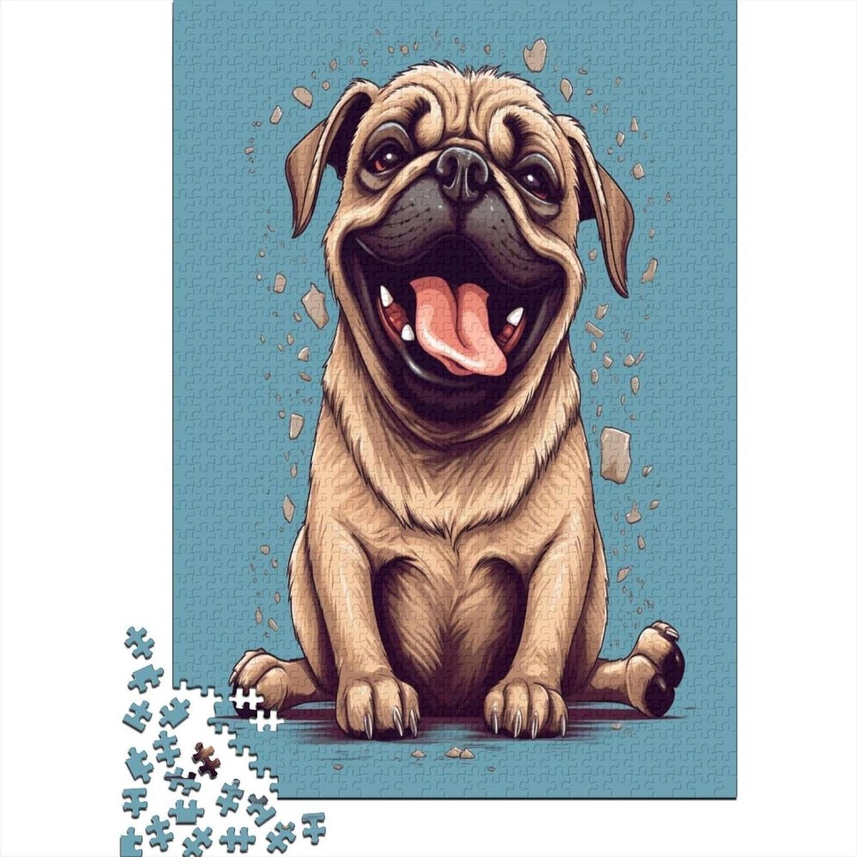 Franse Puzzel - Puzzel Volwassenen - Ontspanning Thuis - Unieke Vormen - 1000 stukjes 75x50cm - Stijl 13