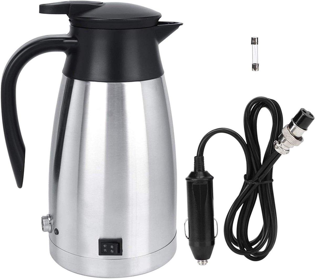 Elektrische Waterkoker - Warmwaterbeker Auto - Onderweg Warme Drankjes - Temperatuurregeling Automatisch - 1000 ml - Groen