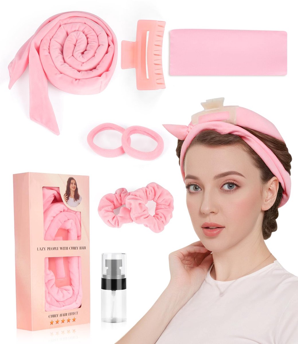 Dailygoods - Heat Free Curls Haarrollers - Zachte Kruidige Krulband voor 's Nachts