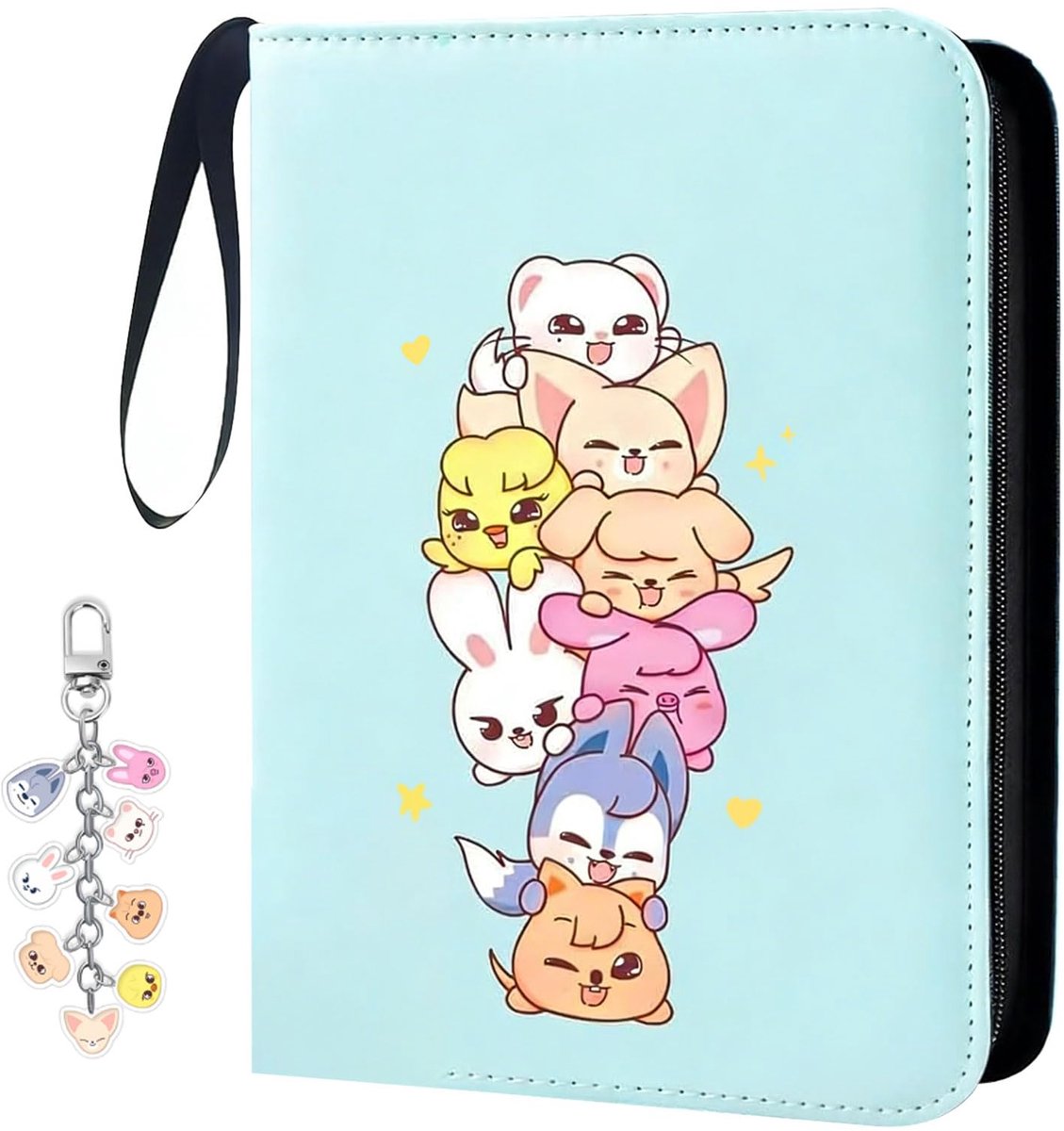 Dailygoods - Kpop Photocard Binder met Sleutelhanger - 2 Stuks voor Verzamelaars