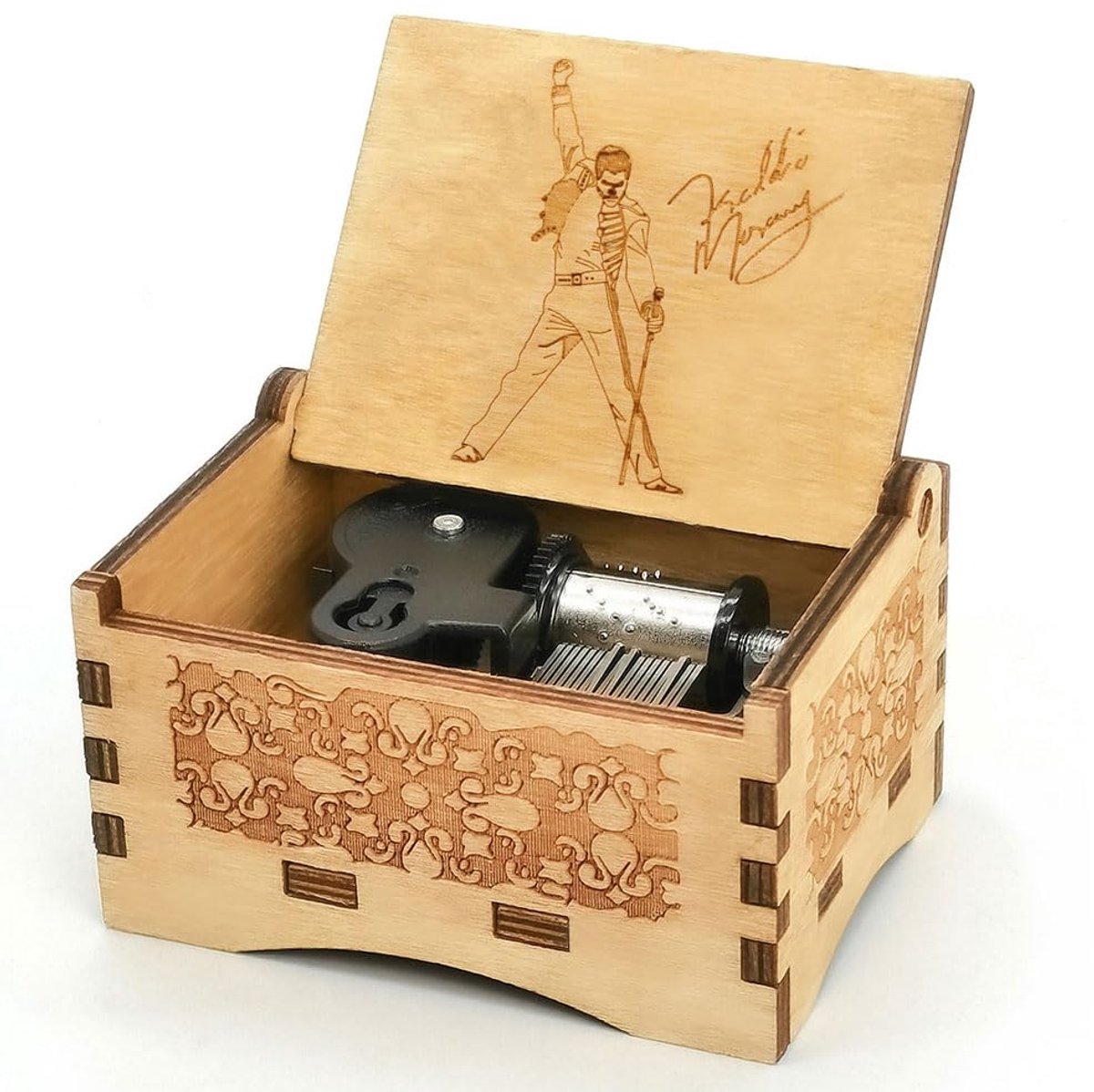 Dailygoods - Greatest Hits Queen Muziekdoos Bohemian Rhapsody - Houten Speelgoed