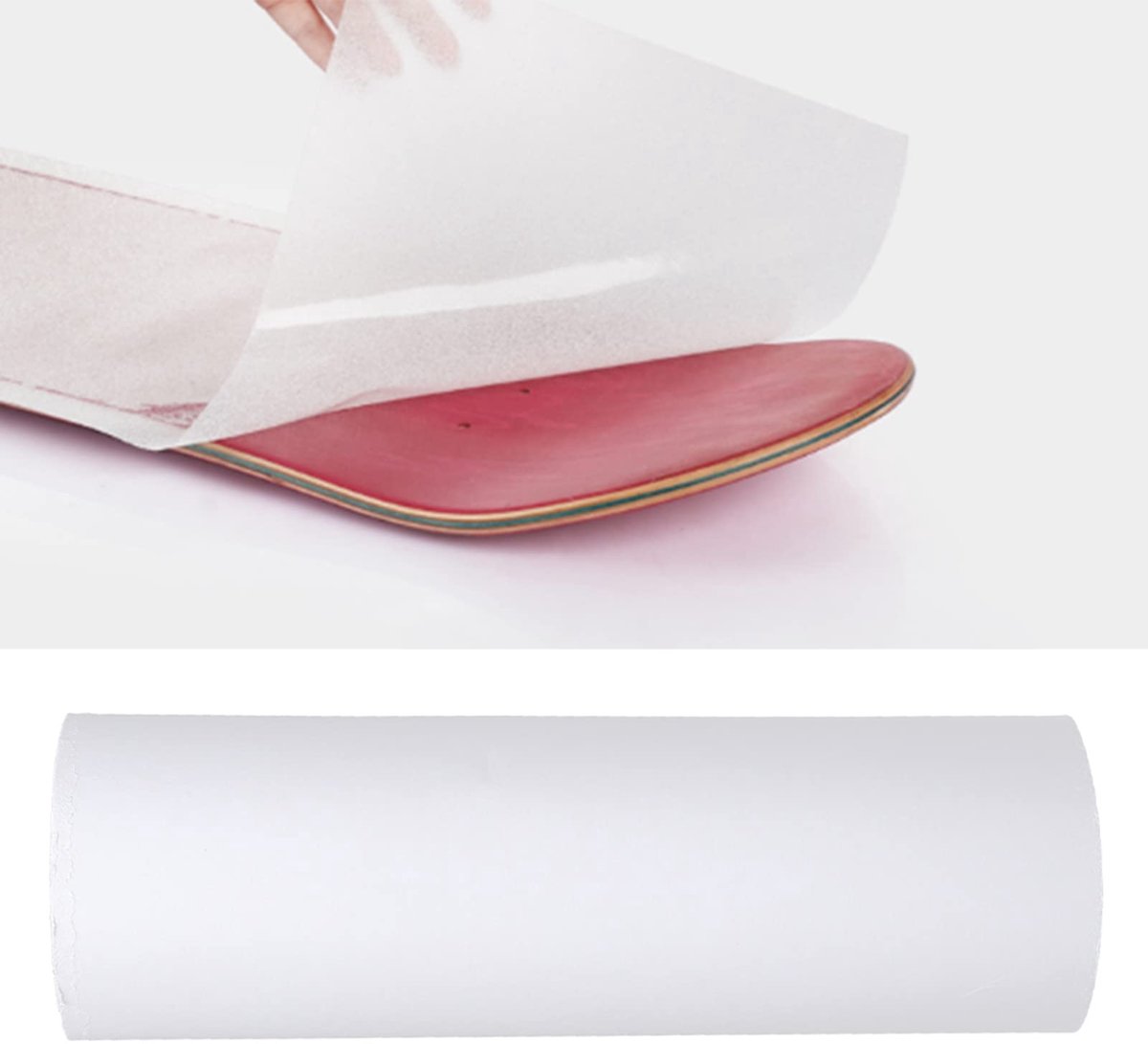 Dailygoods - Transparent Skateboard Schuurpapier - Slijtvast en Scheurbestendig - Transparant - Ideaal voor Skaters - Perfect voor Longboarden - 333x9...