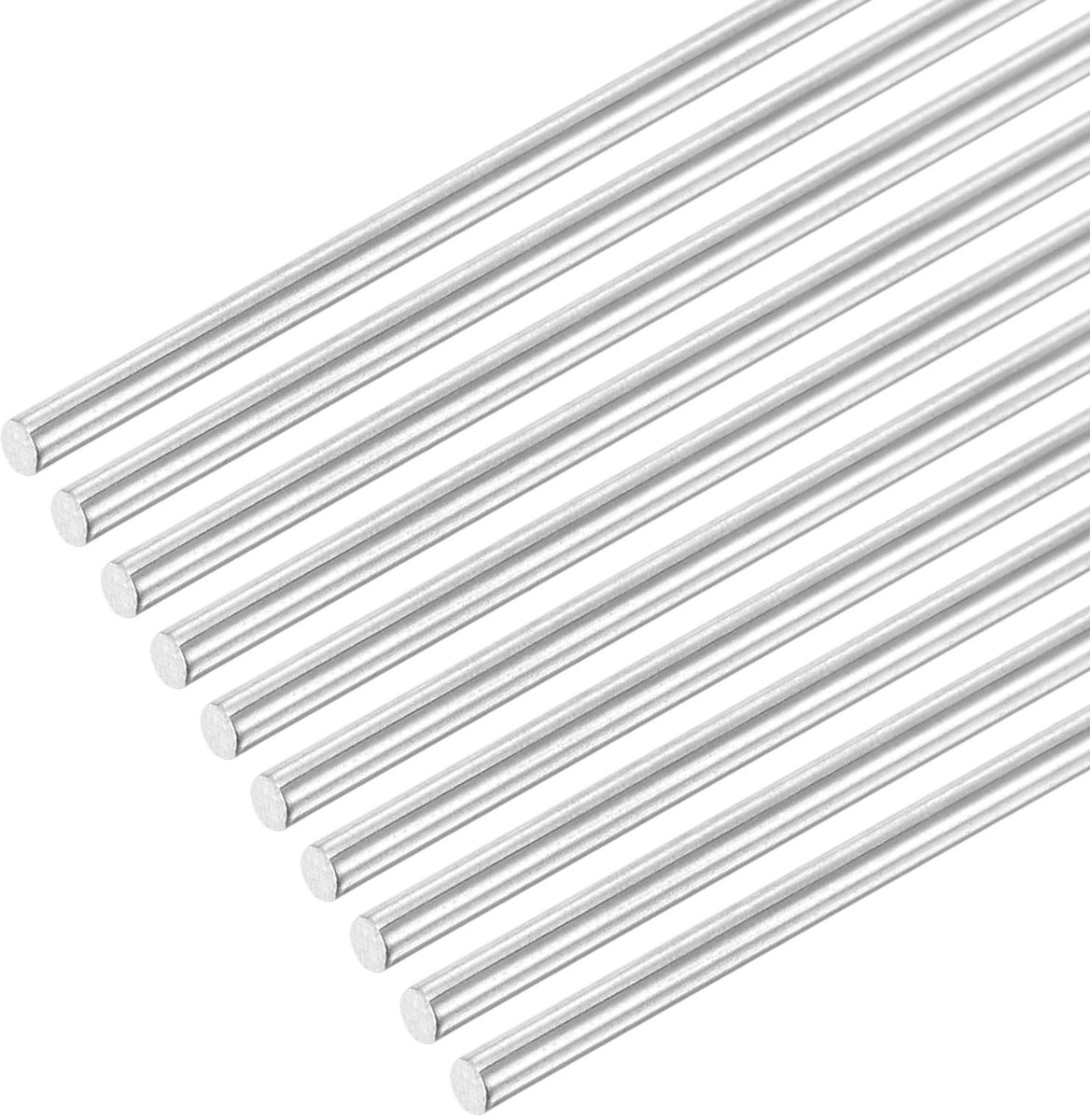Dailygoods - 10 Stuks 304 Roestvrijstalen Ronde Staven - 1.5mm x 160mm