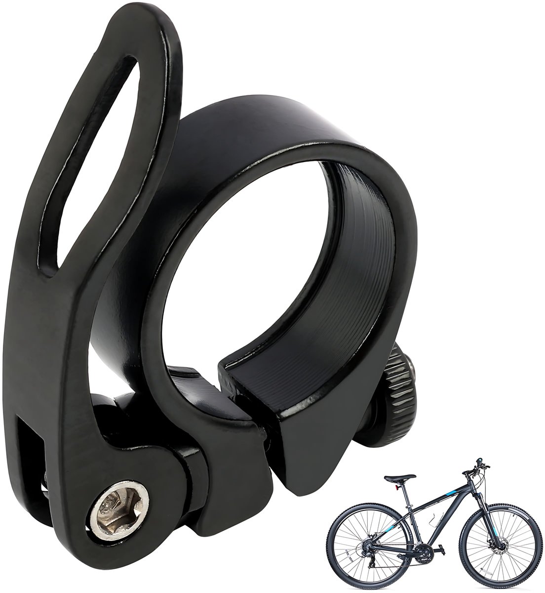 Dailygoods - Fietszadelklem met Quick Release - Lichtgewicht Aluminium voor Racefiets en MTB