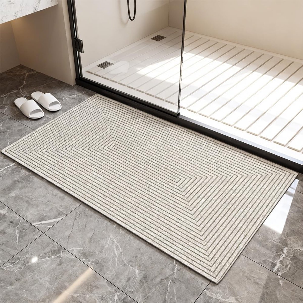 Dailygoods - Antislip Douchemat Met Afvoergaten - PVC, Sneldrogend, 60 x 90 cm