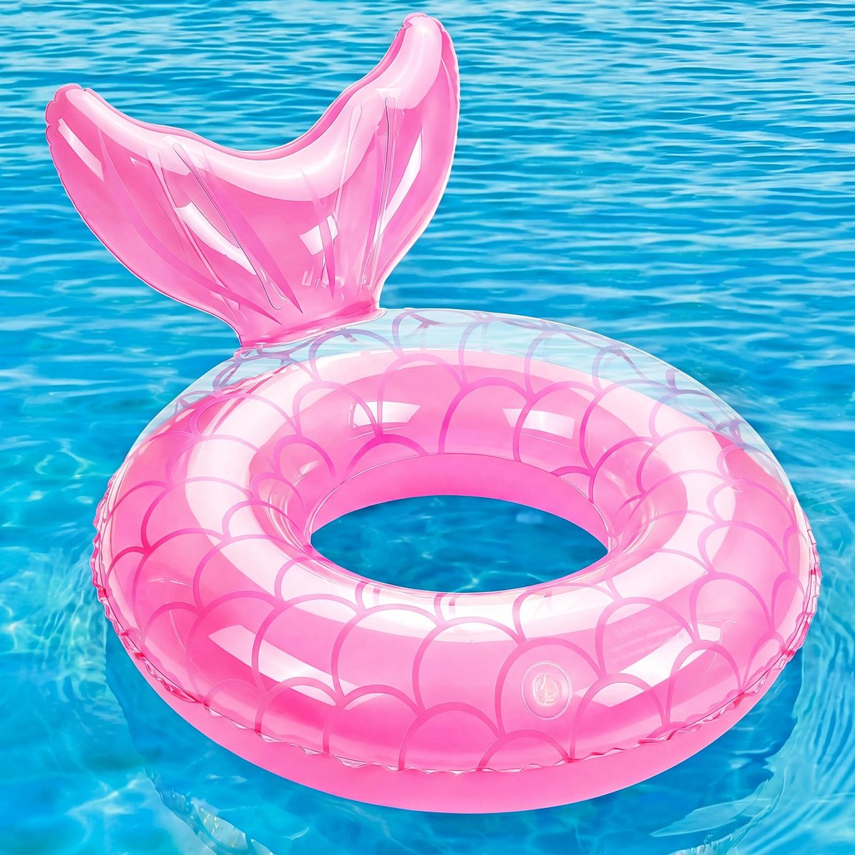 Dailygoods - Schattige Opblaasbare Zwemband met Vissenstaart - Perfect voor Strand en Zwembad