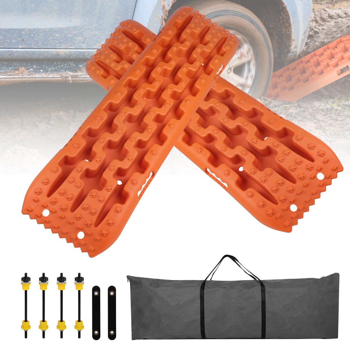 Dailygoods - Set van 2 Zandplaten voor Motorhome en Off-Road Voertuigen