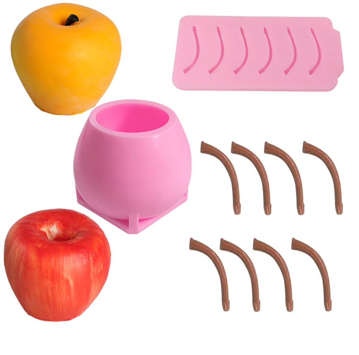 Dailygoods - 3D Siliconen Appelvorm Mallen voor Taart en Snoep
