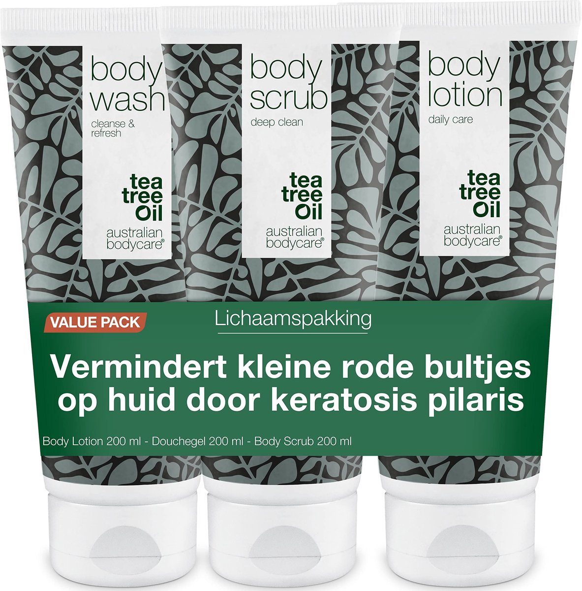 Dailygoods - Gladde Huid Kit voor Keratosis Pilaris - Body Wash, Scrub & Lotion Set