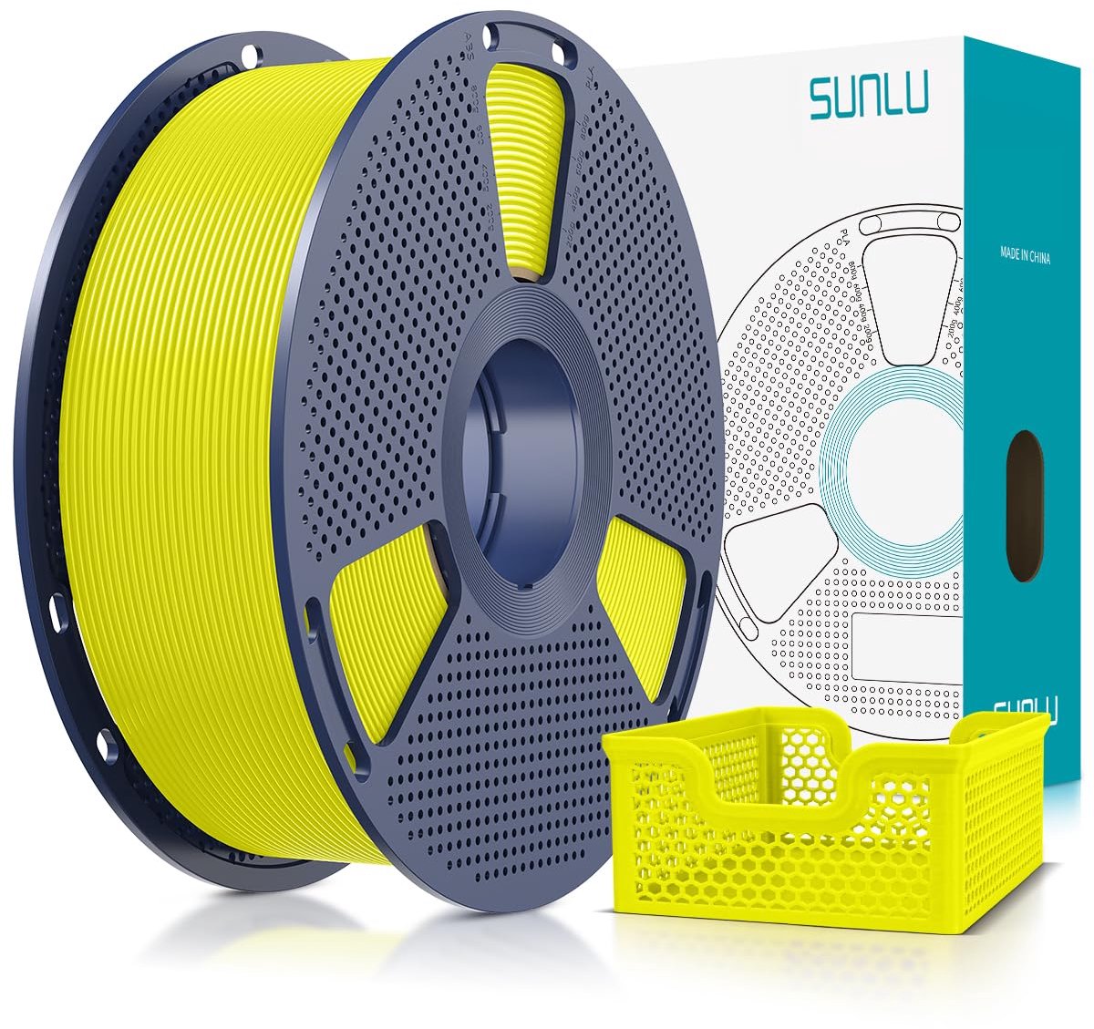 Dailygoods - Opgewaardeerd PLA+2.0 3D-printerfilament 1,75 mm - Sterker en taaier, 1 kg geel