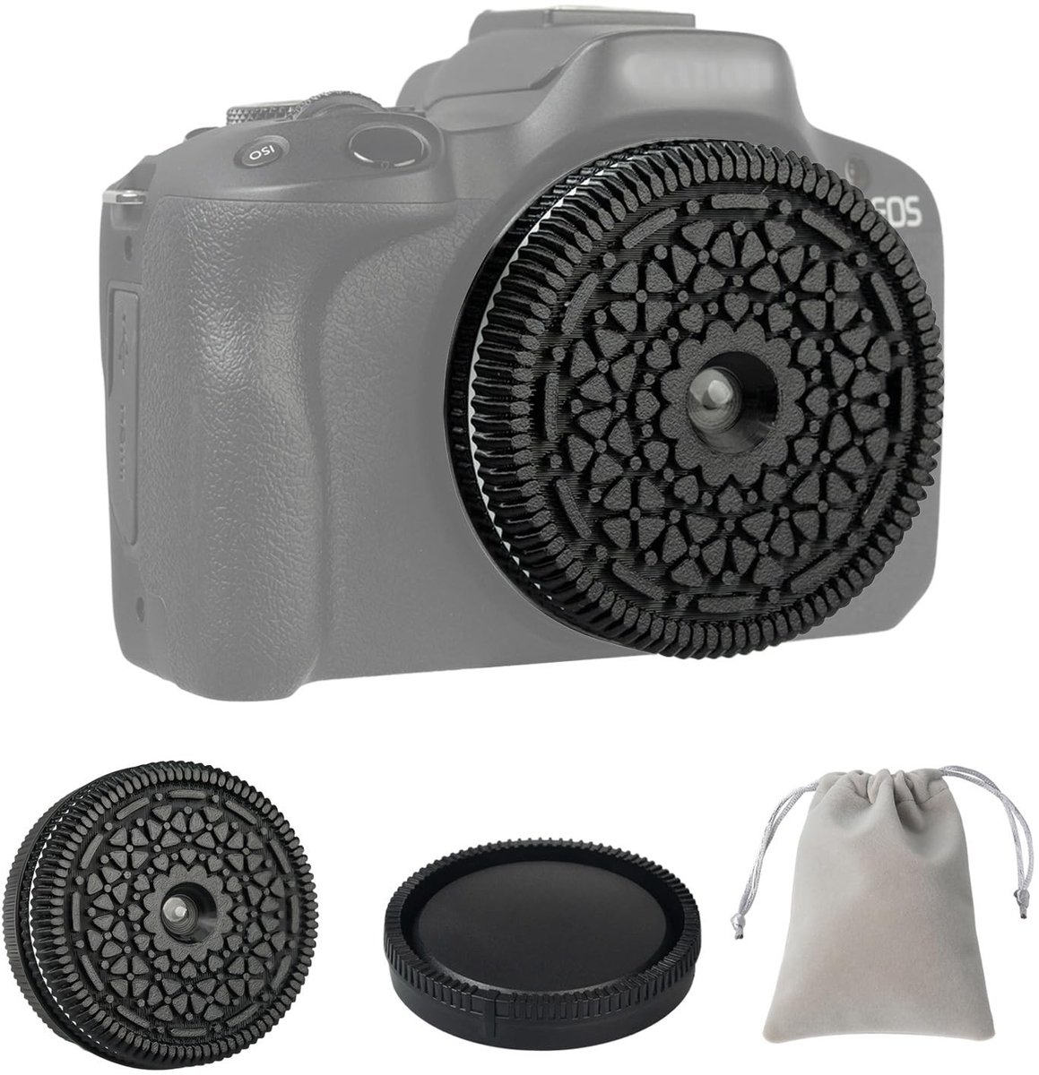 Dailygoods- Pannenkoeklens 30mm F10 - Compatibel met Canon RF Mount - Vaste focus - Compact - Vintage filmstijl - Hoogwaardige PP-kunststof - Camera Lens