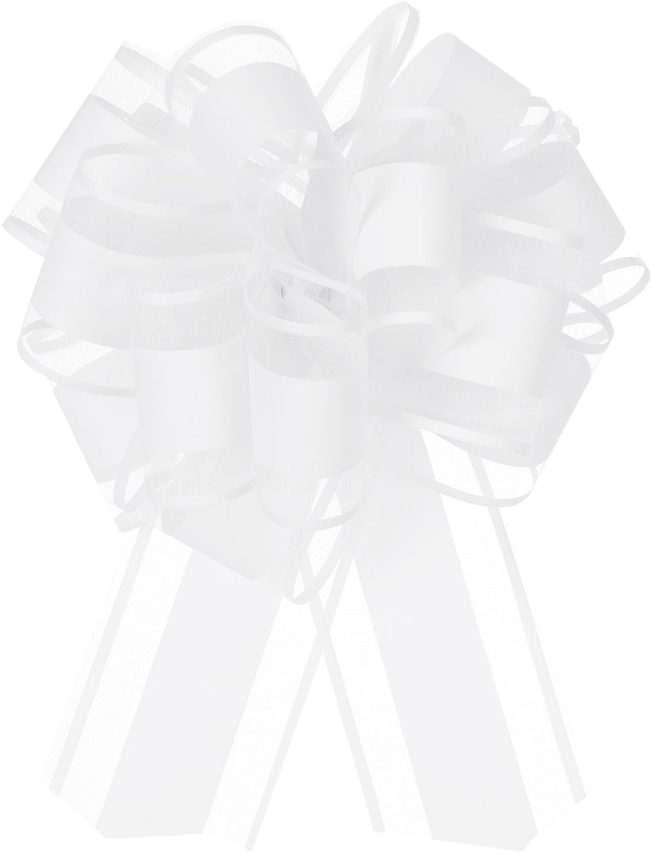 Dailygoods - 10 Stuks Grote Organza Bogen voor Cadeaus en Decoraties