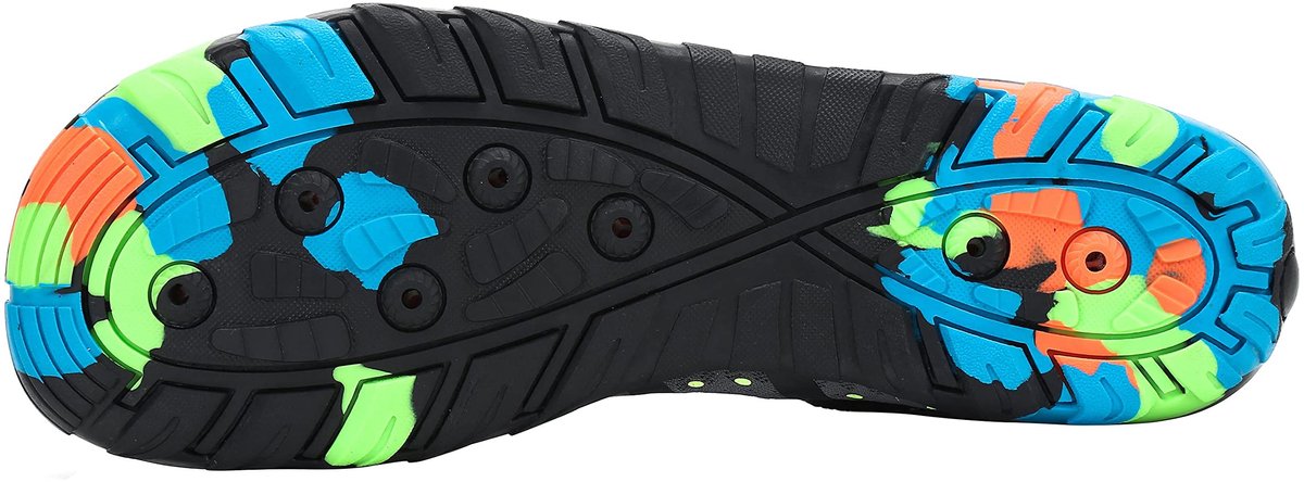 SnelShoppen - Zwemschoenen Heren Dames Sneldrogend Ademend Lichtgewicht Antislip Waterschoenen Aquaschoenen Strand Schoenen Zwart 41 EU