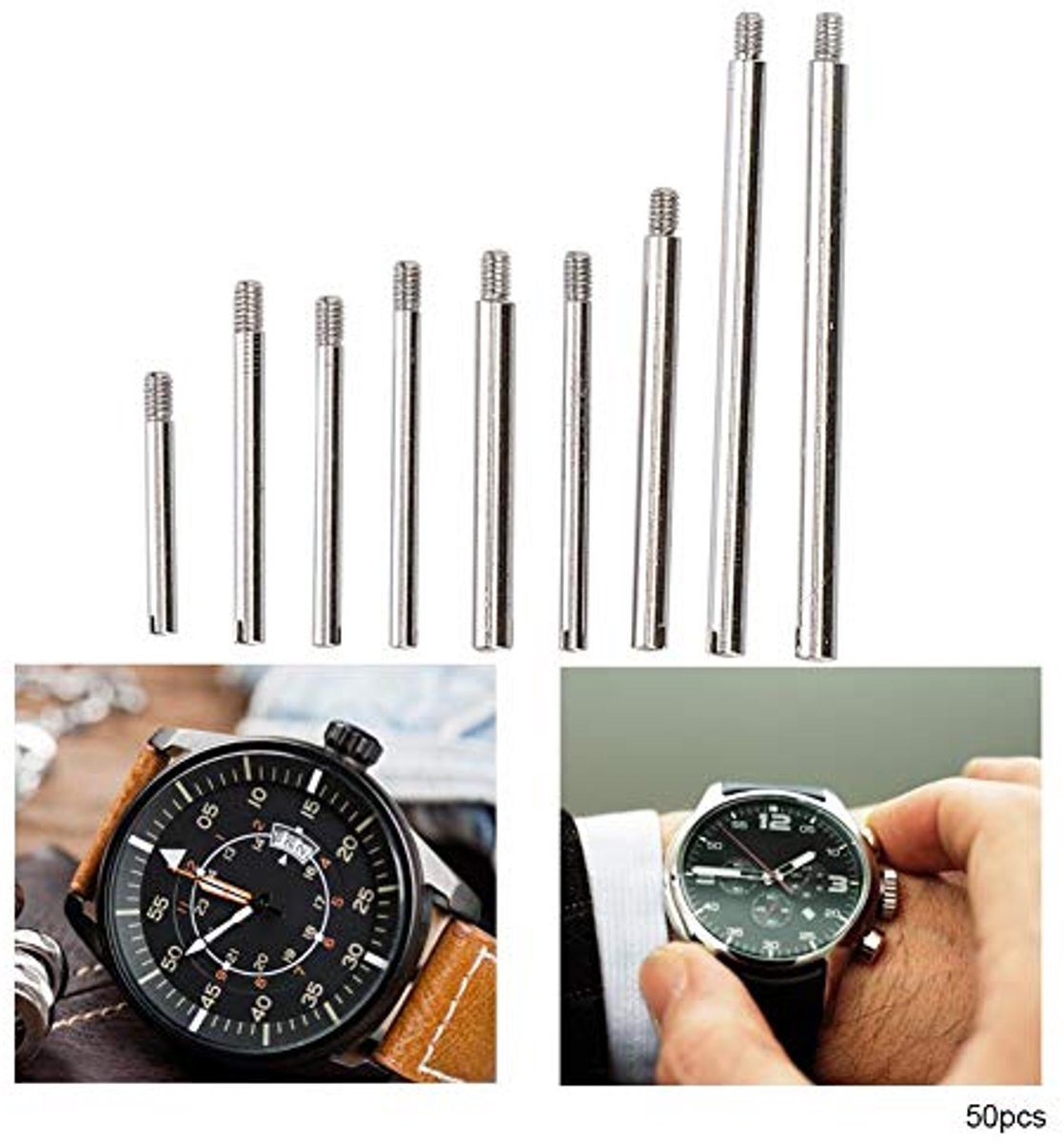 Dailygoods - Horlogereparatieschroef Set met 10 Maten en Opbergdoos