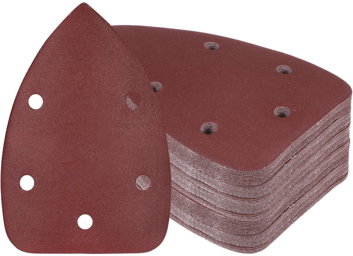 Dailygoods - 60 Stuks Driehoekig Schuurpapier - Korrel 320 voor Houten Meubels