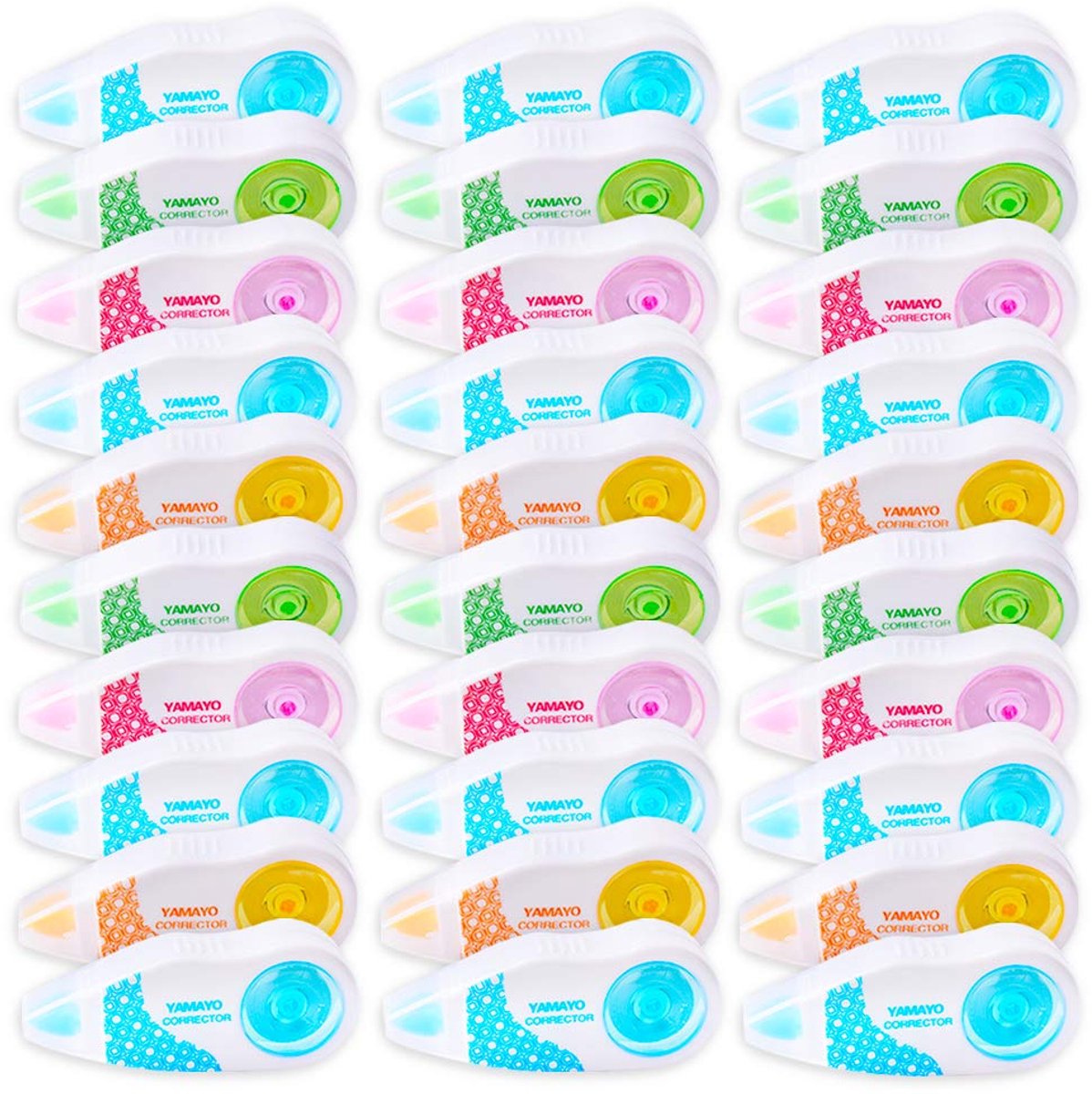 Dailygoods - 30 Stuks Correctielampen in 5 Kleuren voor Schoolbenodigdheden