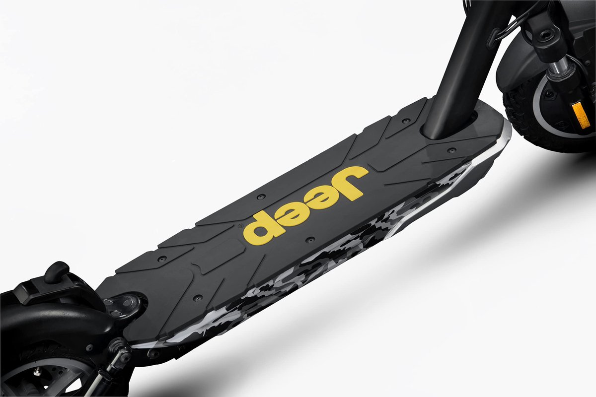 SnelShoppen - Jeep Camou Advanced Safety Elektrische Step met 350 W Motor, Dubbele Schijfremmen, Voor- en Achtervering, Elektronische Bel, Geïntegreer