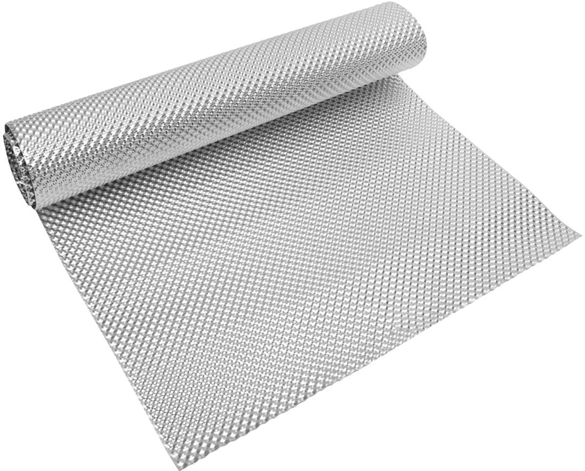 Dailygoods - Hittebescherming hitteplaat met reliëf - Aluminium motorsport isolatie