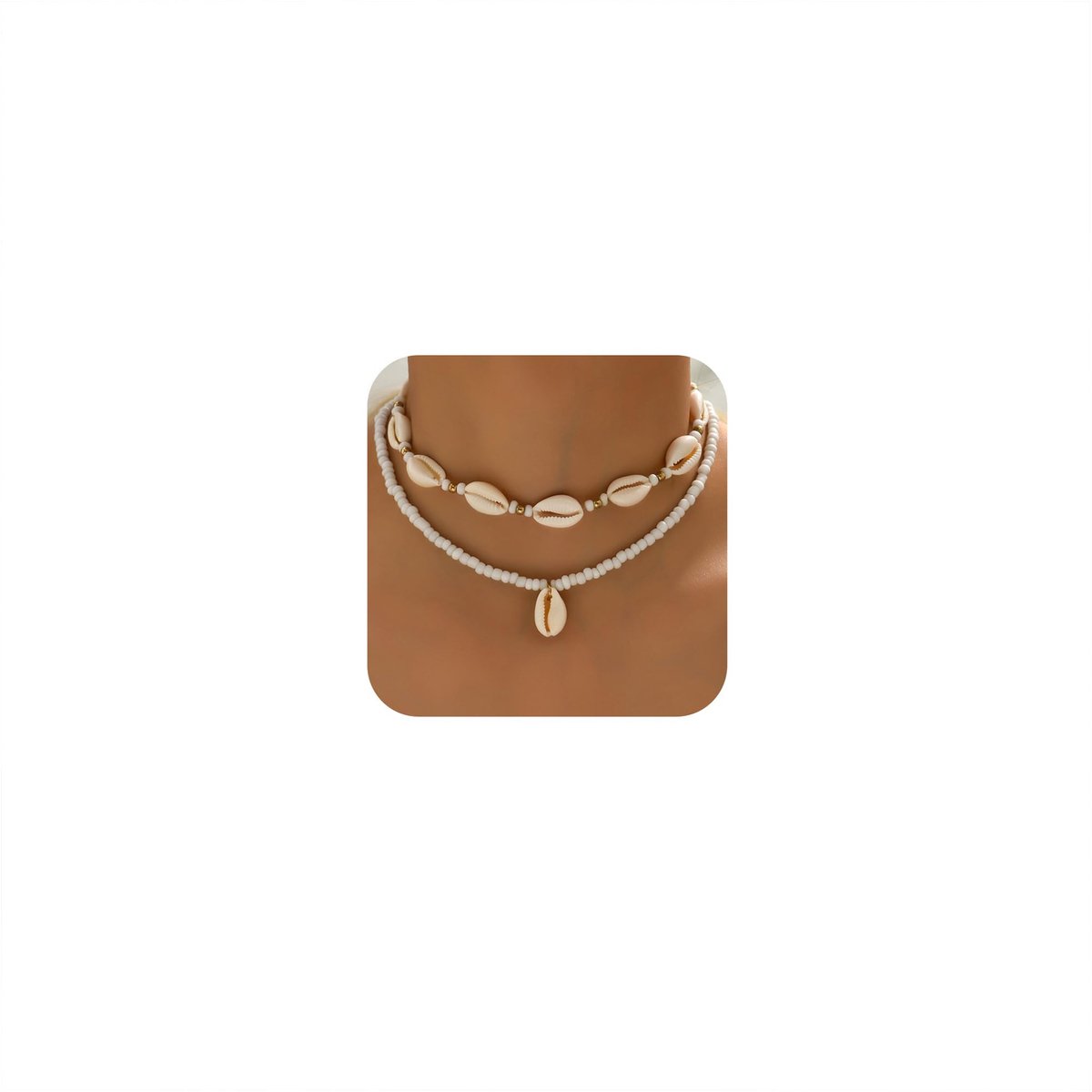 Dailygoods - Boho Schelp Ketting voor Vrouwen - Elegante Strandlook voor Zomerstijl