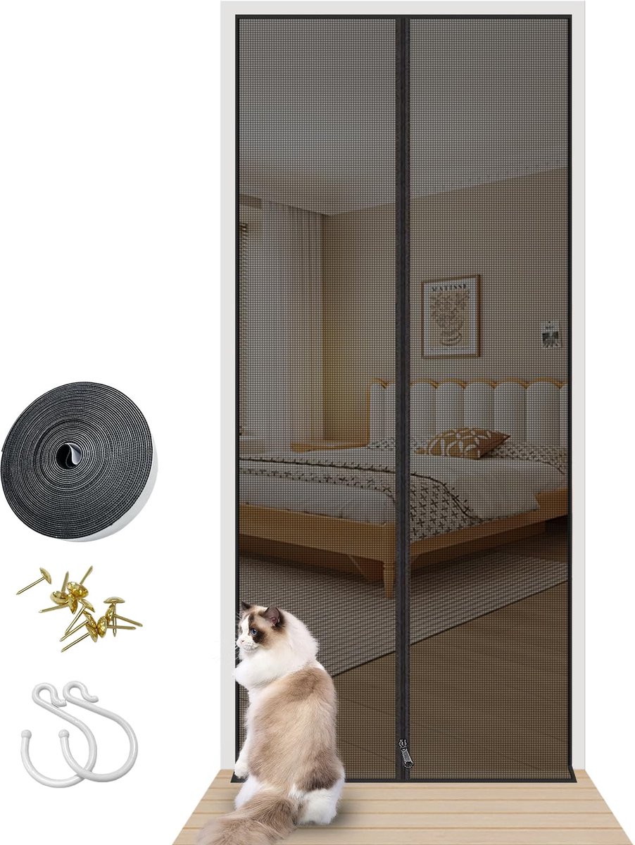 Dailygoods - Vliegengaas voor Ramen en Deuren - Ademend en Geventileerd voor Katten