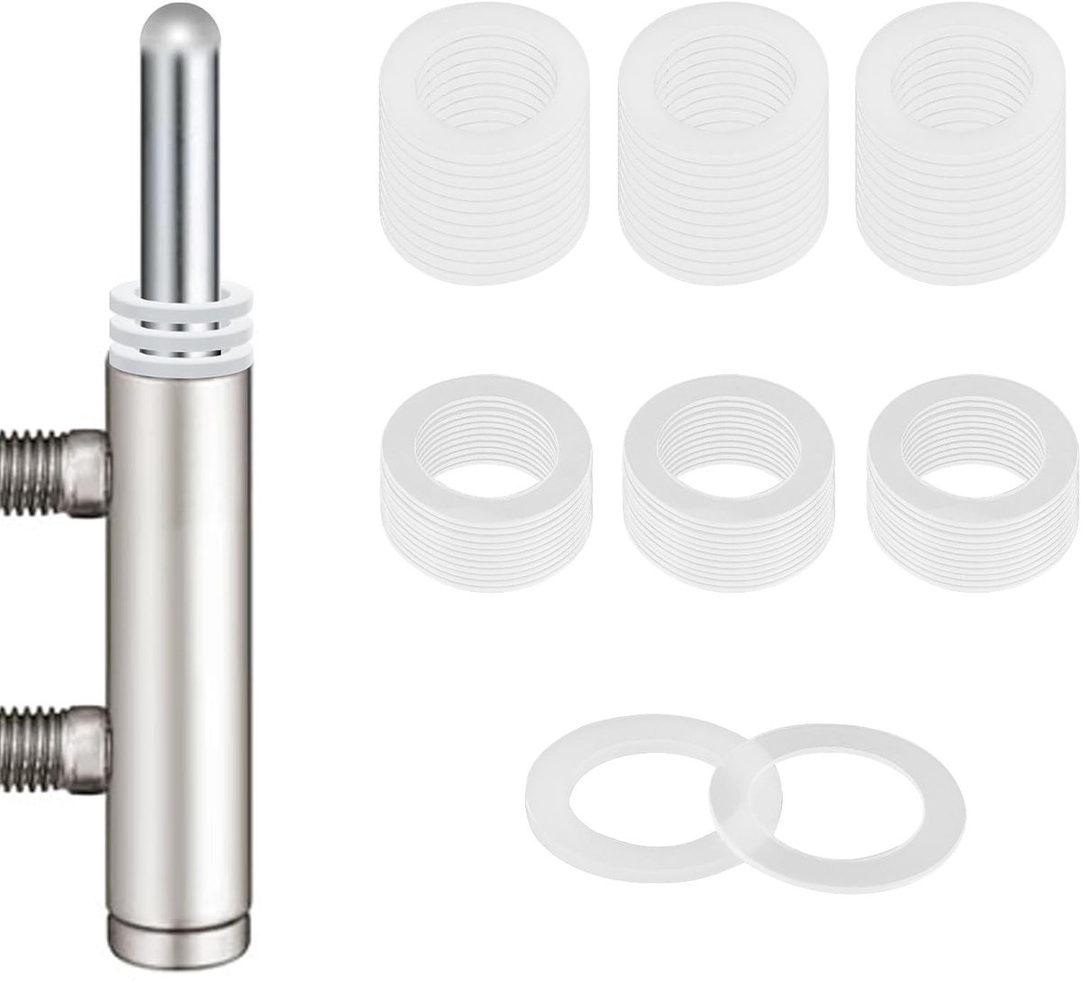 Dailygoods - 66 Sluitringen voor Deurscharnieren - Kunststof Deurscharnier 10x15mm