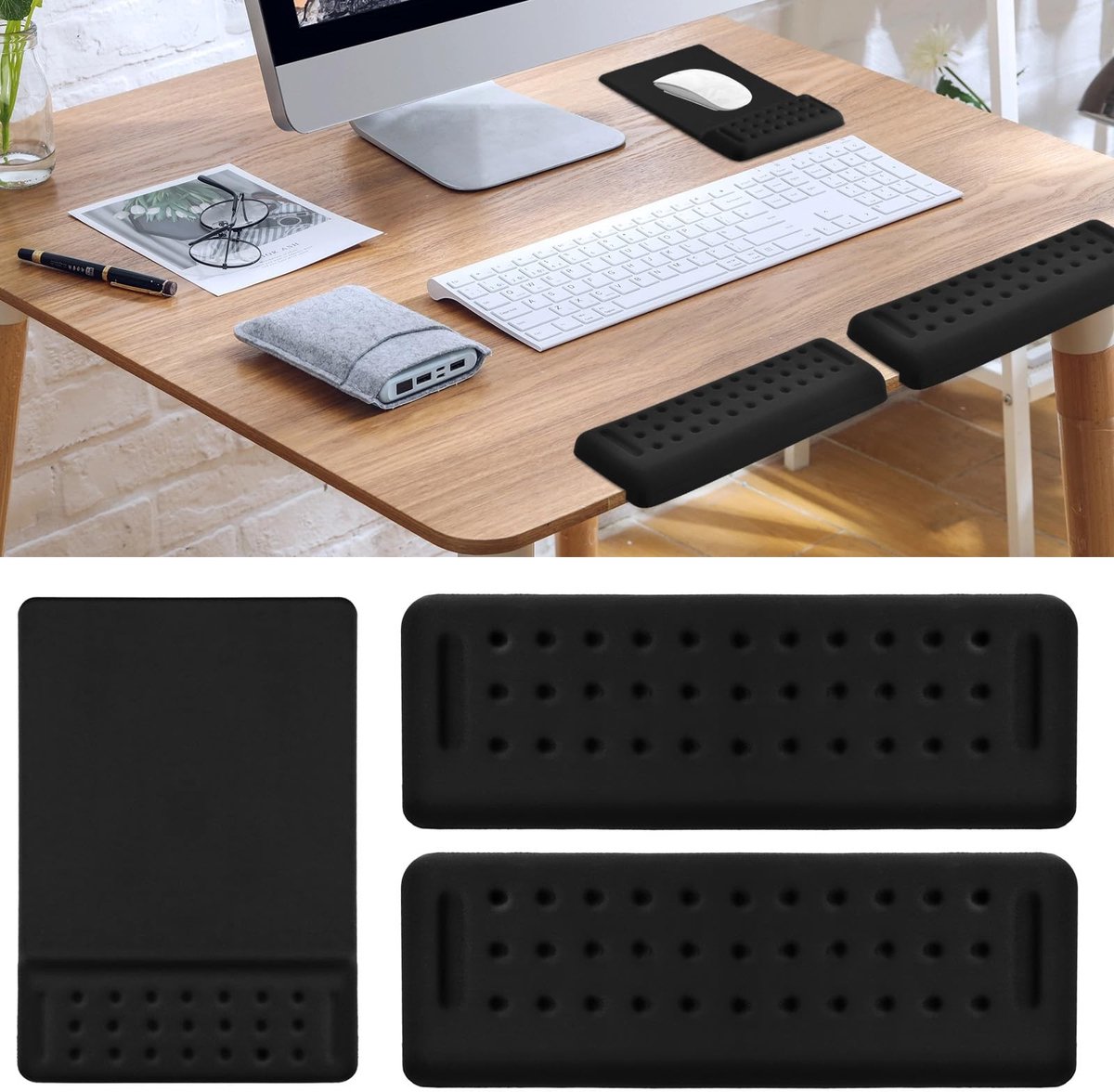 Dailygoods - Ergonomische Polssteun voor Toetsenbord en Muis - Pijnverlichting
