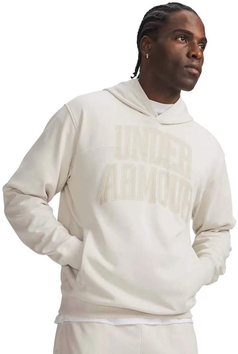 Under Armour Rival Lightweight Graphic Hoodie Wit S Man