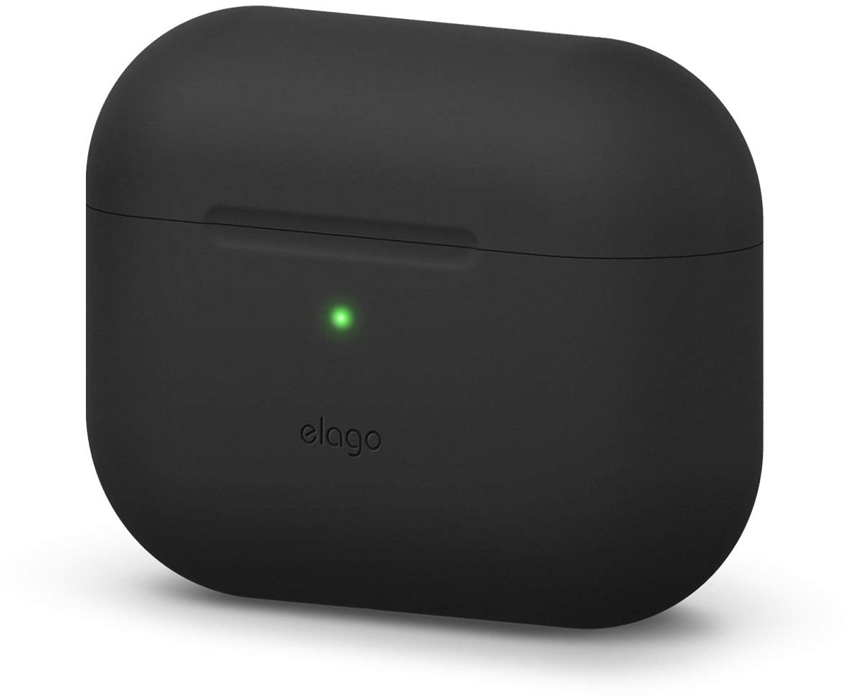 Dailygoods - Siliconen Hoesje voor AirPods Pro - Beschermende Oplaadcase (Zwart)