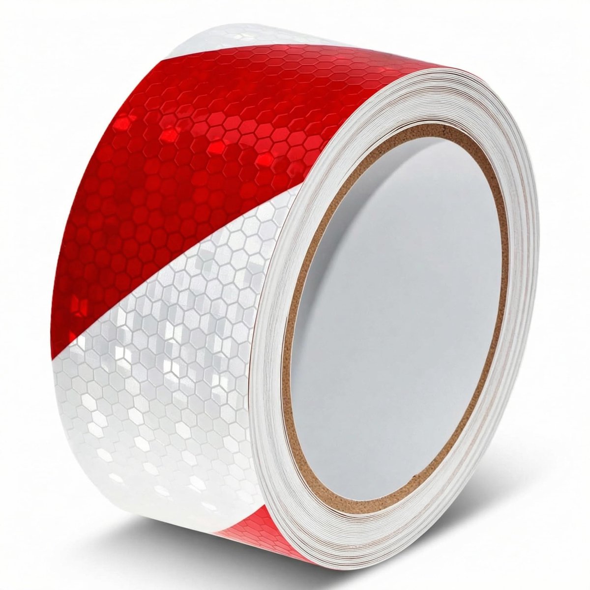 Dailygoods - Reflecterende Tape Rood & Wit - 5cm x 10m Waterdichte Waarschuwingstape