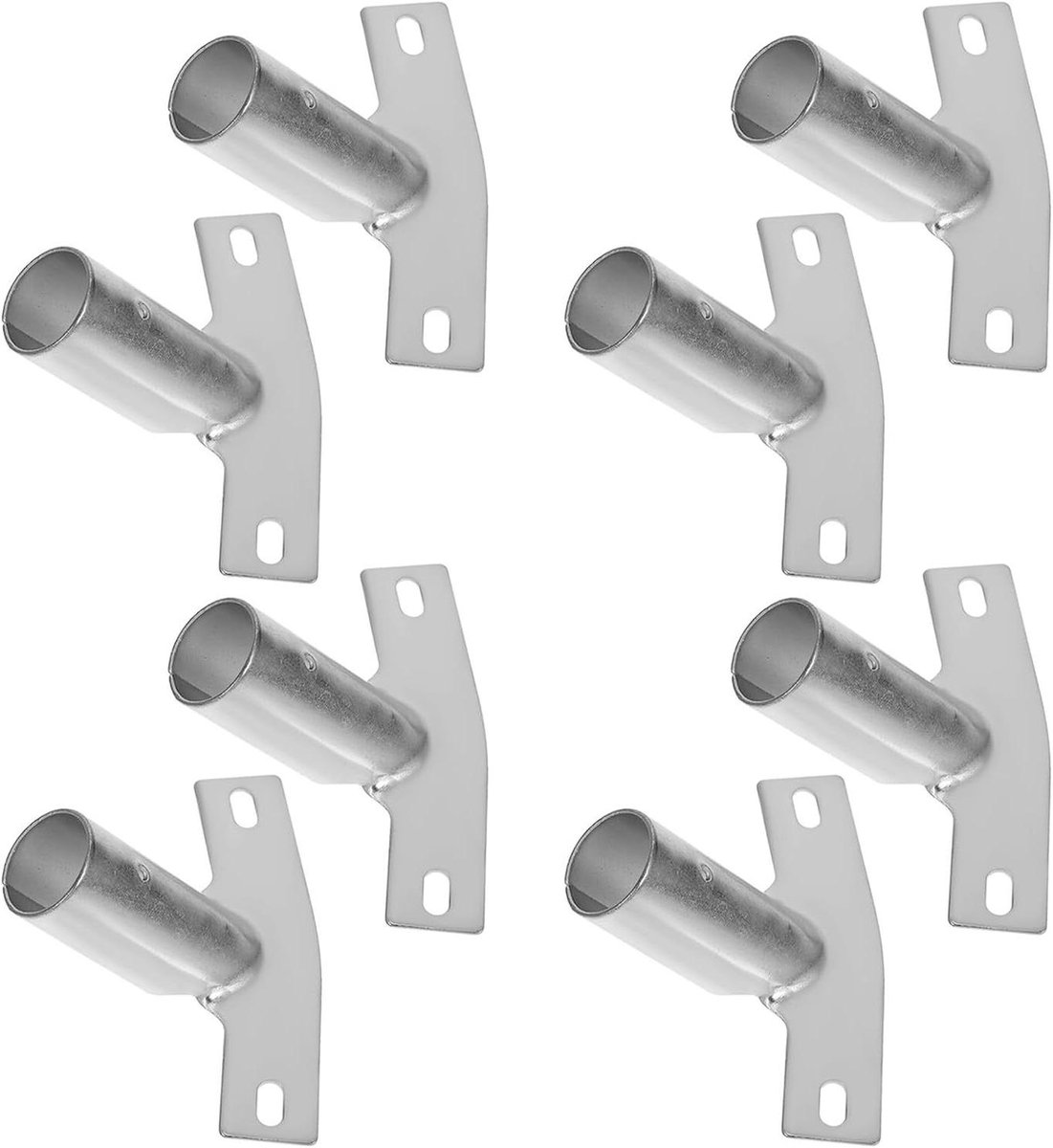 Bezemsteel Adapter - Connector Bezemkop - Schoonmaak Efficiëntie - Universele Pasvorm - 10.5 x 7.5 cm - Zilver