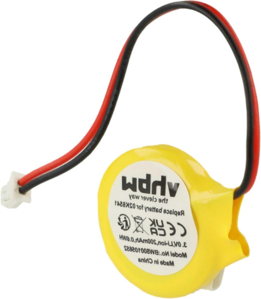 BIOS Batterij - Moederbord Batterij - Computer Instellingen Opslaan - Niet Oplaadbaar - 3V 200mAh - Zilver