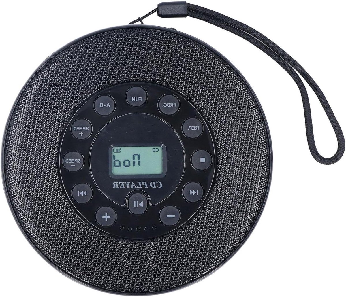 Draagbare CD-speler - Discman Oplaadbaar - Muziek Luisteren - Ingebouwde Luidspreker - 2000 mAh - Zwart