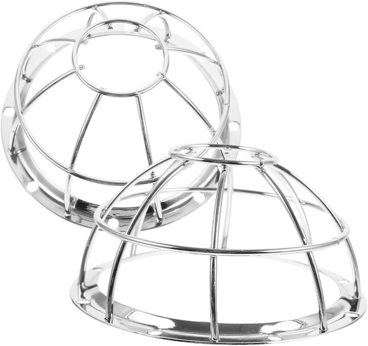 Detector Beschermhoes - Brandalarm Kap - Veiligheid Verhoging - Roestvrij Staal - 2 Stuks - Zilverkleurig