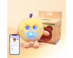 Interactieve AI-robotknuffel voor emotionele steun – Slimme, interactieve pluchen speelgoedvriendjes voor kinderen; realistische, intelligente robotknuffels met Emo-AI-technologie; cadeau voor jongens en meisjes van 3 tot 8 jaar.