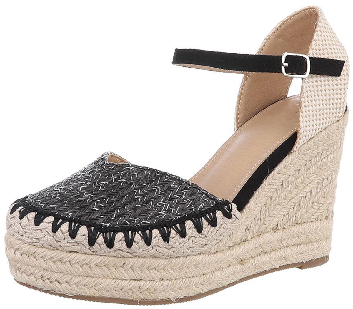 Espadrille Sandaal - Sleehak - Dames Mt:39