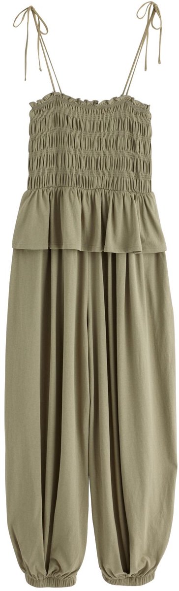 Next - Dames - Jersey jumpsuit met ballonpijpen - Groen