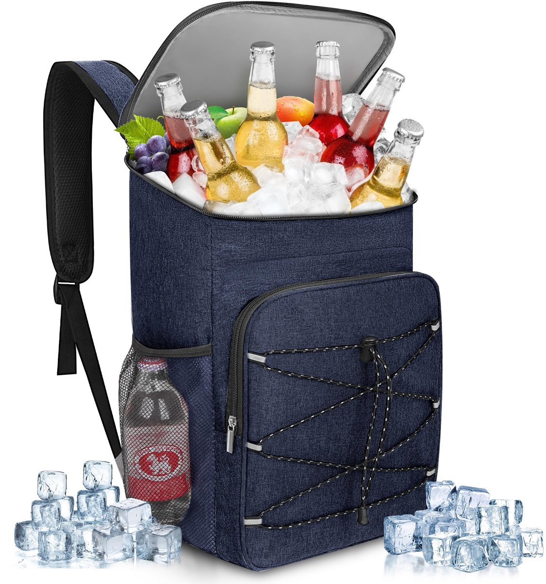 SnelShoppen - Anhow Koelrugzak 23L - Grote Koeltas - Isolerende Draagbare Waterdichte Picknickrugzak voor Dames en Heren - Perfect voor Camping, Stran